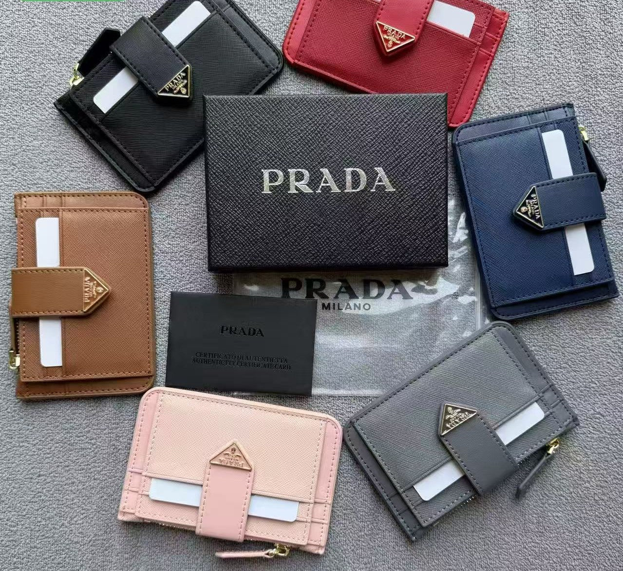 P Leather Card Holder