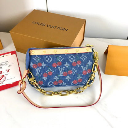 Pochette Monogram Denim Bag