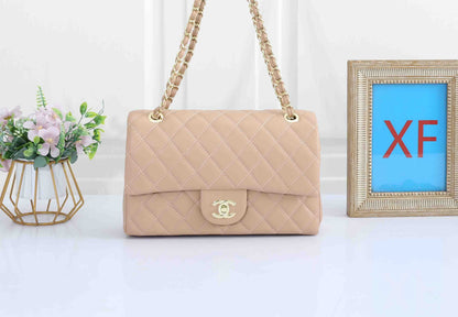 Classic Leather Flap Shoulder Bag