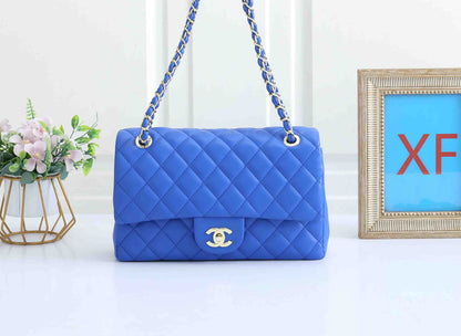Classic Leather Flap Shoulder Bag