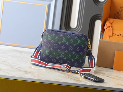 Trio Messenger Monogram Bag