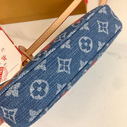 Pochette Monogram Denim Bag