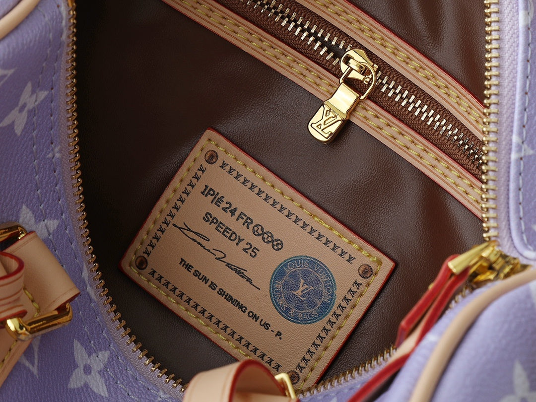 Speedy P9 Bandouliere Pastel Purple Handbag