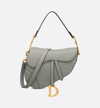 Stone Gray Grained Calfskin