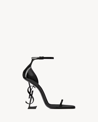 Opyum Sandals In Patent Leather 11cm With Box