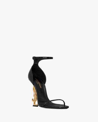 Opyum Sandals In Patent Leather 11cm With Box