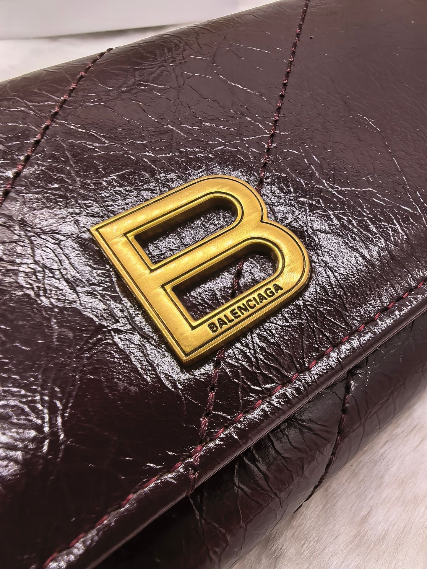 Glossy Long Fold Wallet