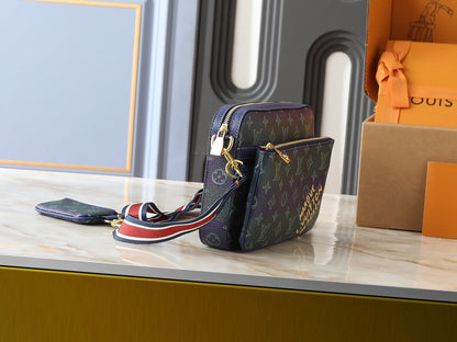 Trio Messenger Monogram Bag