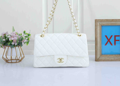 Classic Leather Flap Shoulder Bag