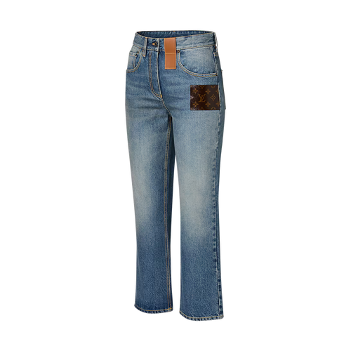 LV Monogram Patch Jeans